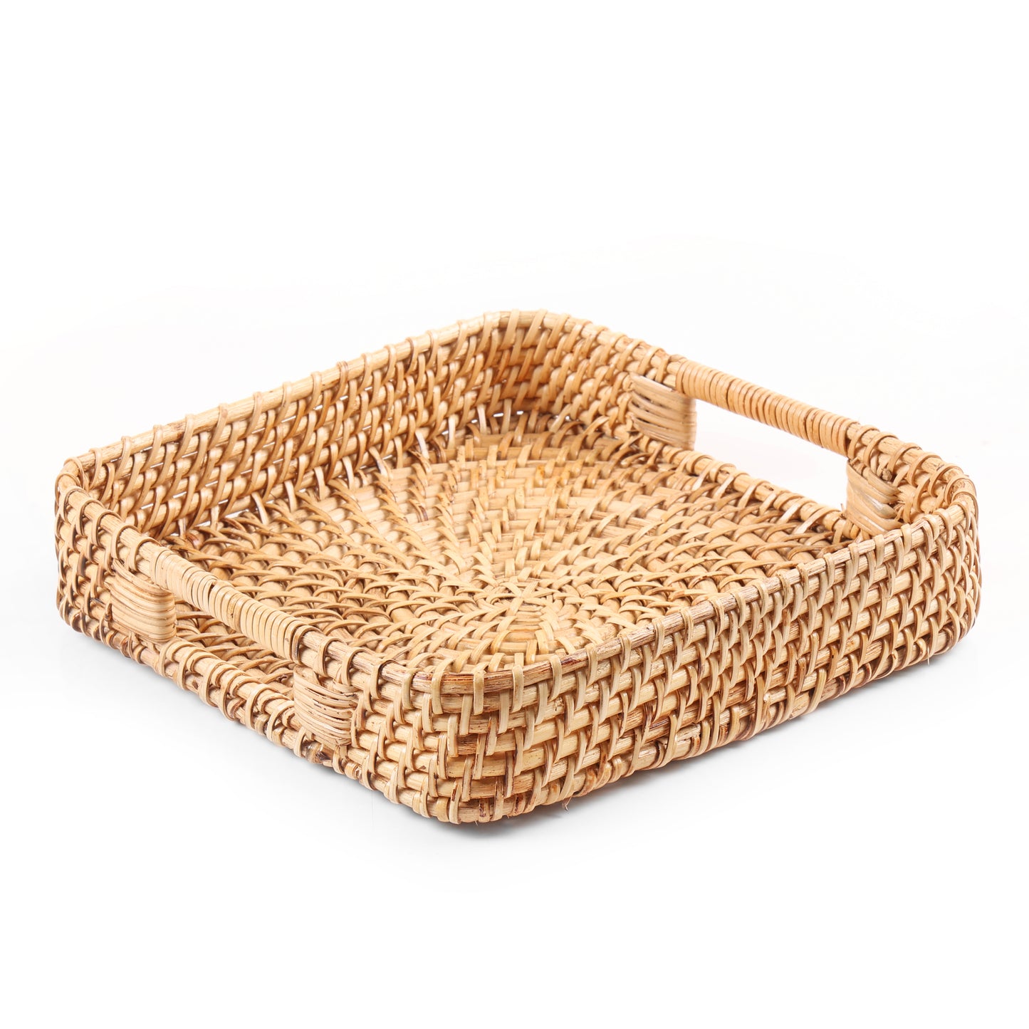 Handmade Cane Square Tray