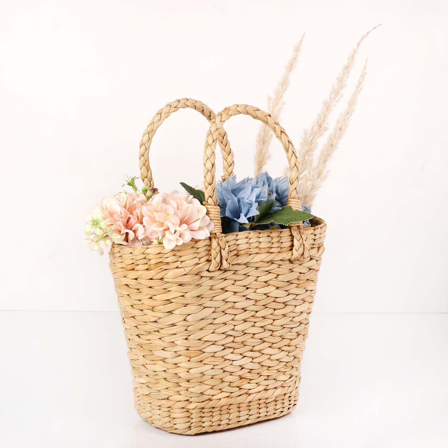 Handmade Kauna Grass Picnic Bag For Lunch Bag, Gifting & Home Decor
