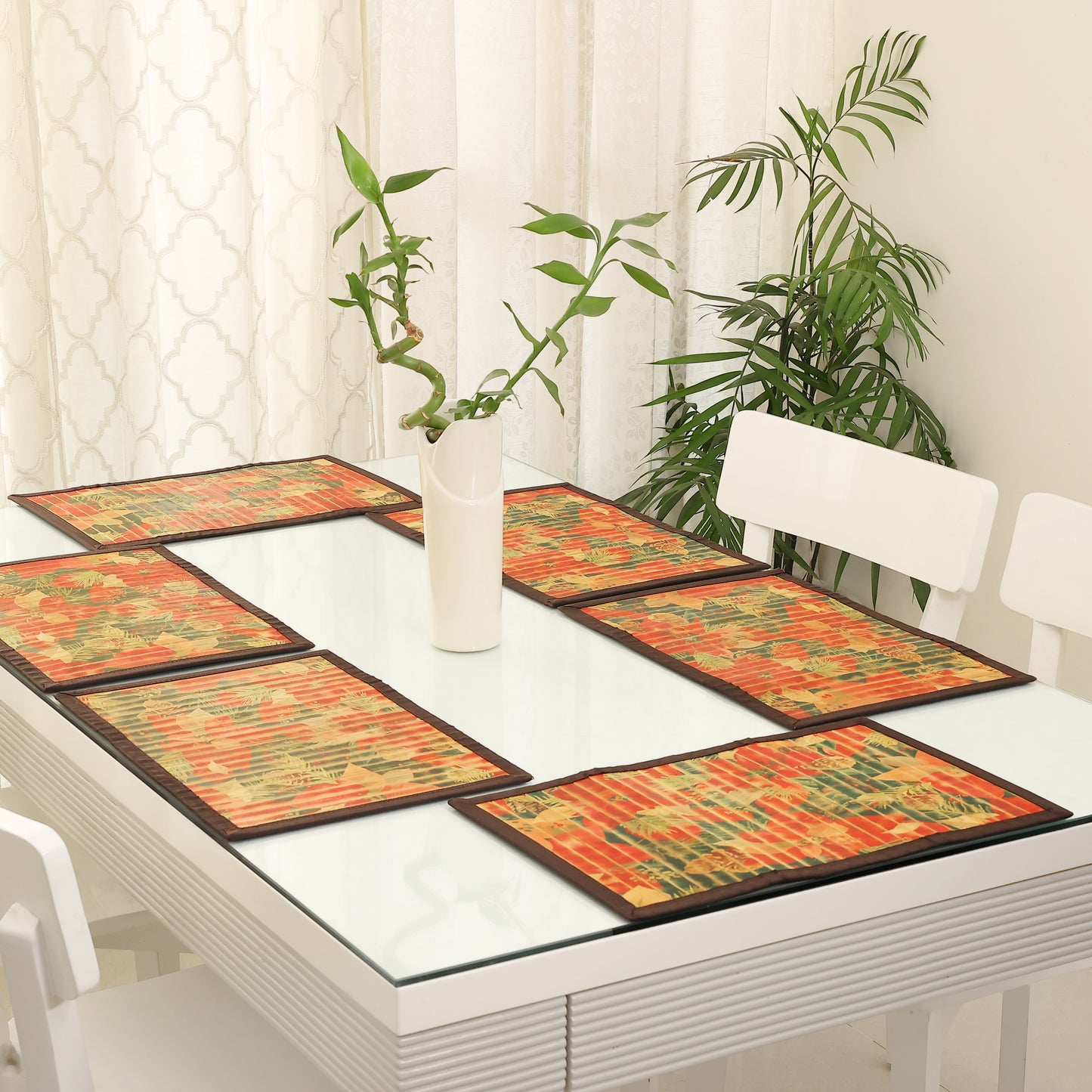 Dining Table Mats Set - Set of 6 (Anti-Slip Back) 40% OFF