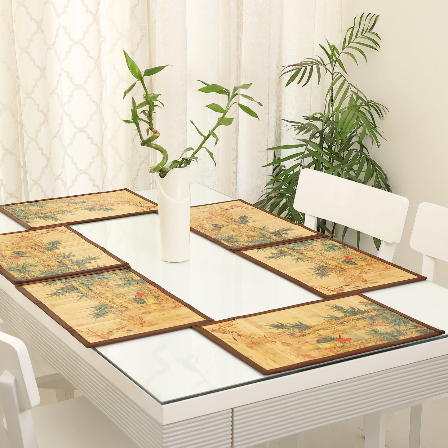Dining Table Mats Set - Set of 6 (Anti-Slip Back) 40% OFF