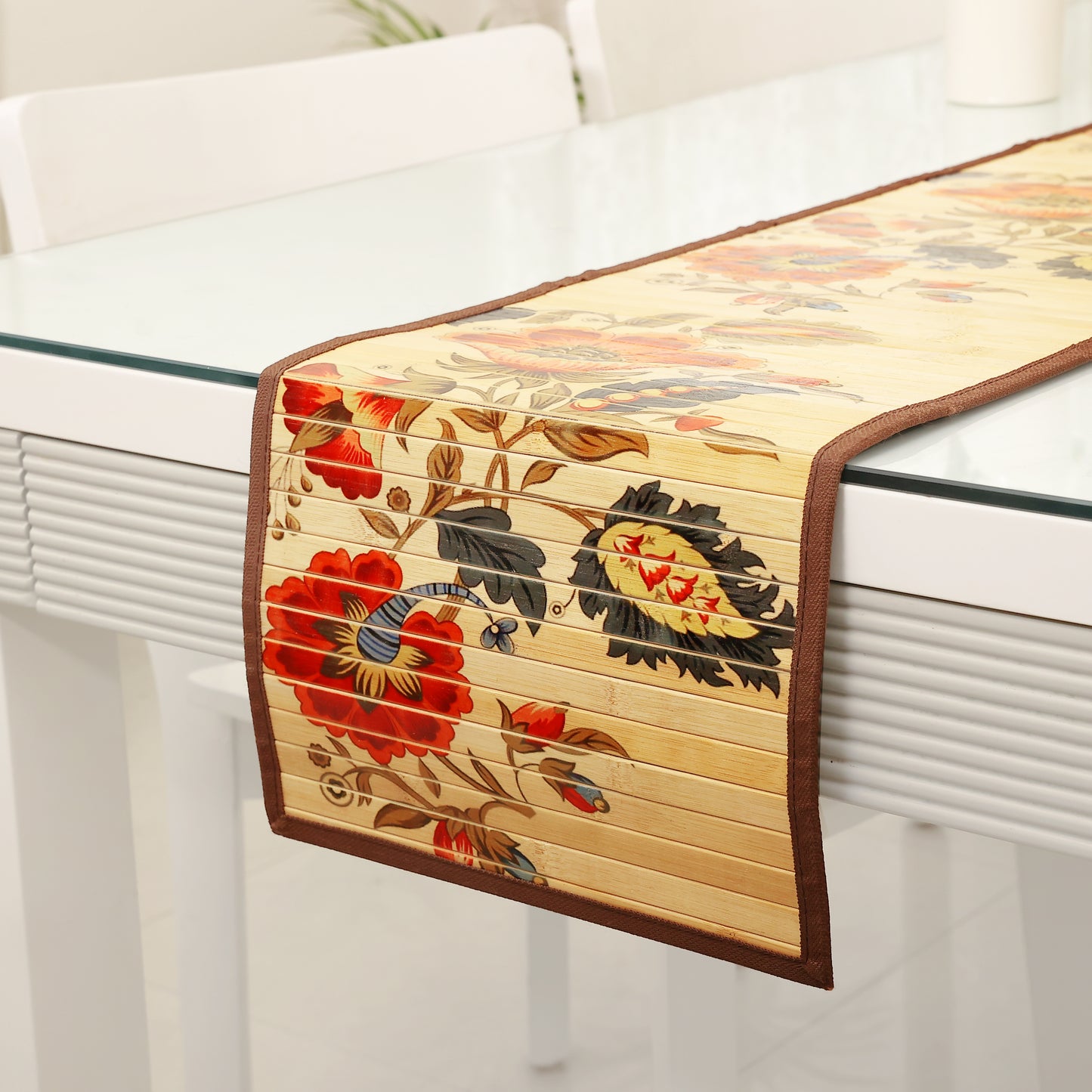 Dining Table Runner - Flower Print (Anti Slip Back) 40% OFF