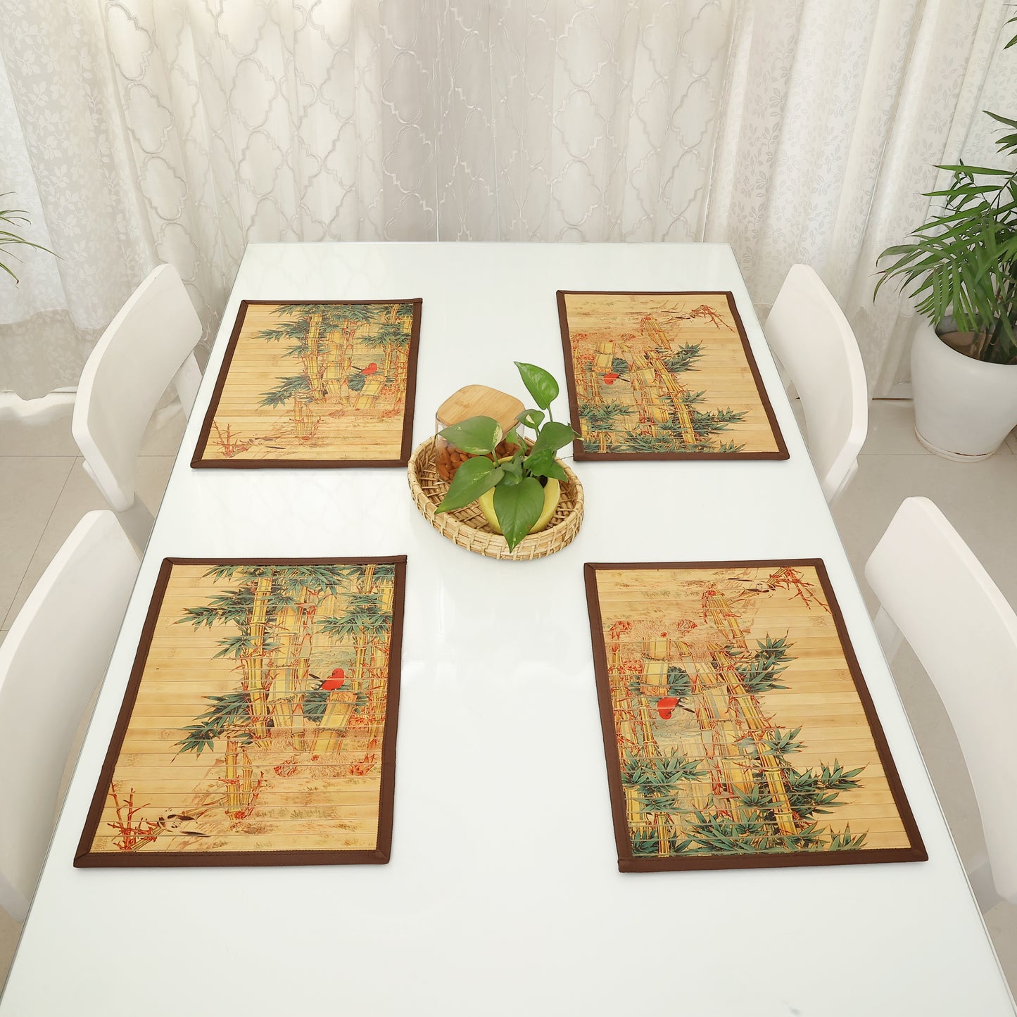 Dining Table Mats Set - Set of 6 (Anti-Slip Back) 40% OFF