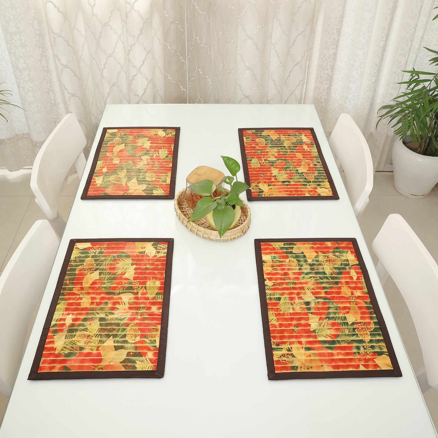 Dining Table Mats Set - Set of 6 (Anti-Slip Back) 40% OFF