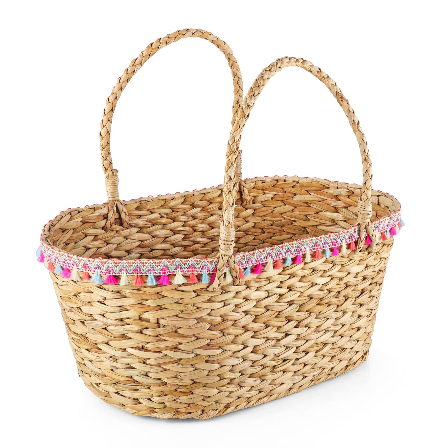 Kauna Grass Rectangular baskets For Multipurpose Uses (Beige)