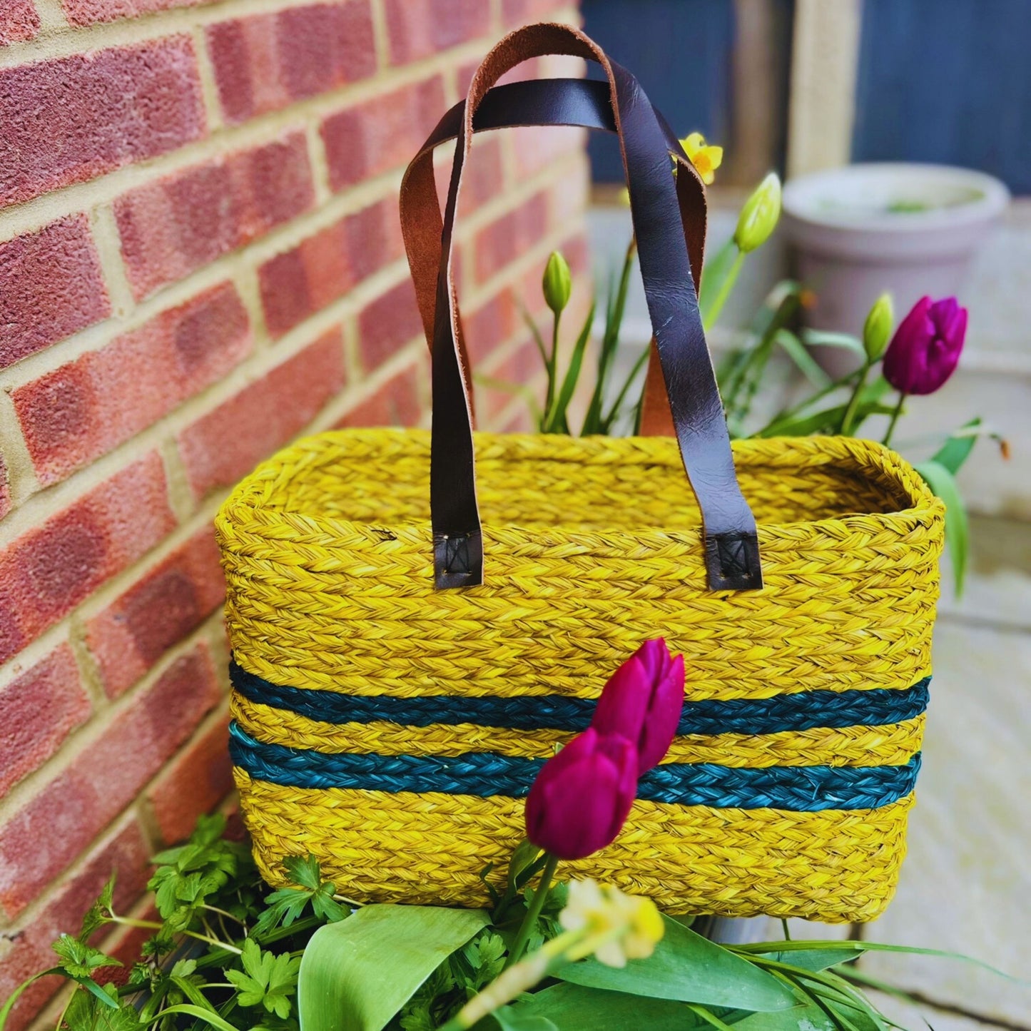 Handmade Sabai Grass Shopping Bag for Women