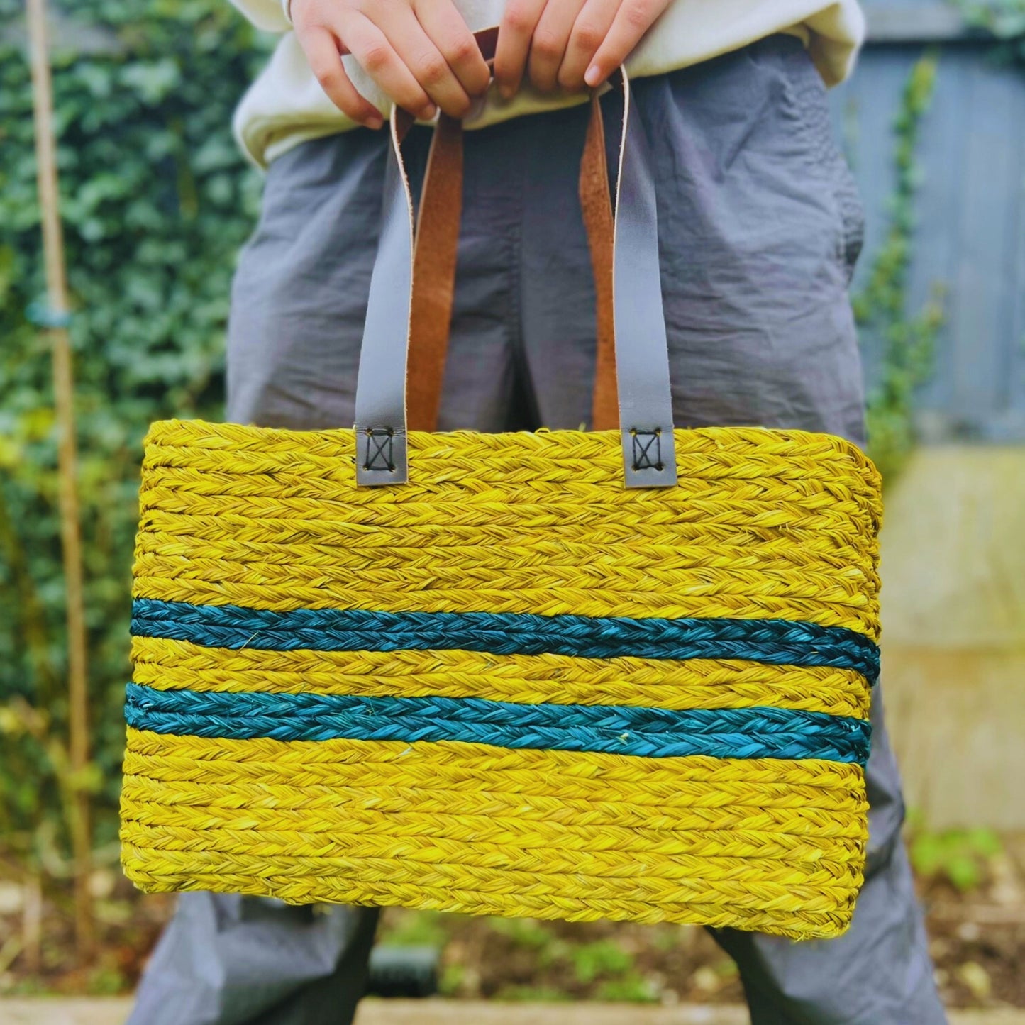 Handmade Sabai Grass Shopping Bag for Women