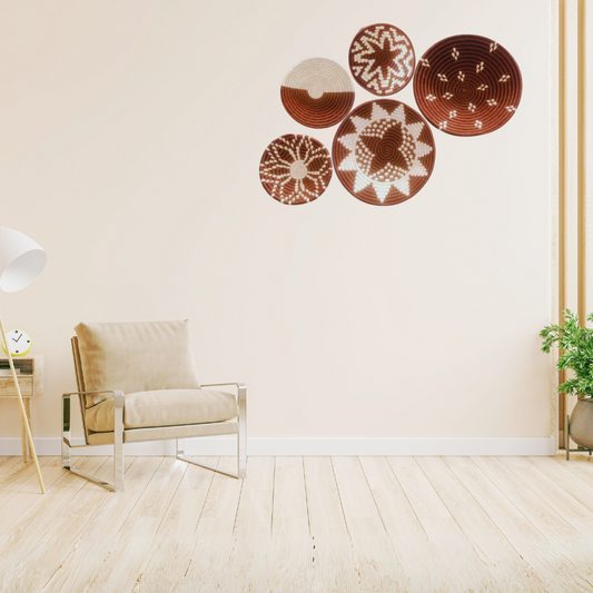 Sabai Handwoven Boho Wall Baskets/Wall Decor /Wall Art