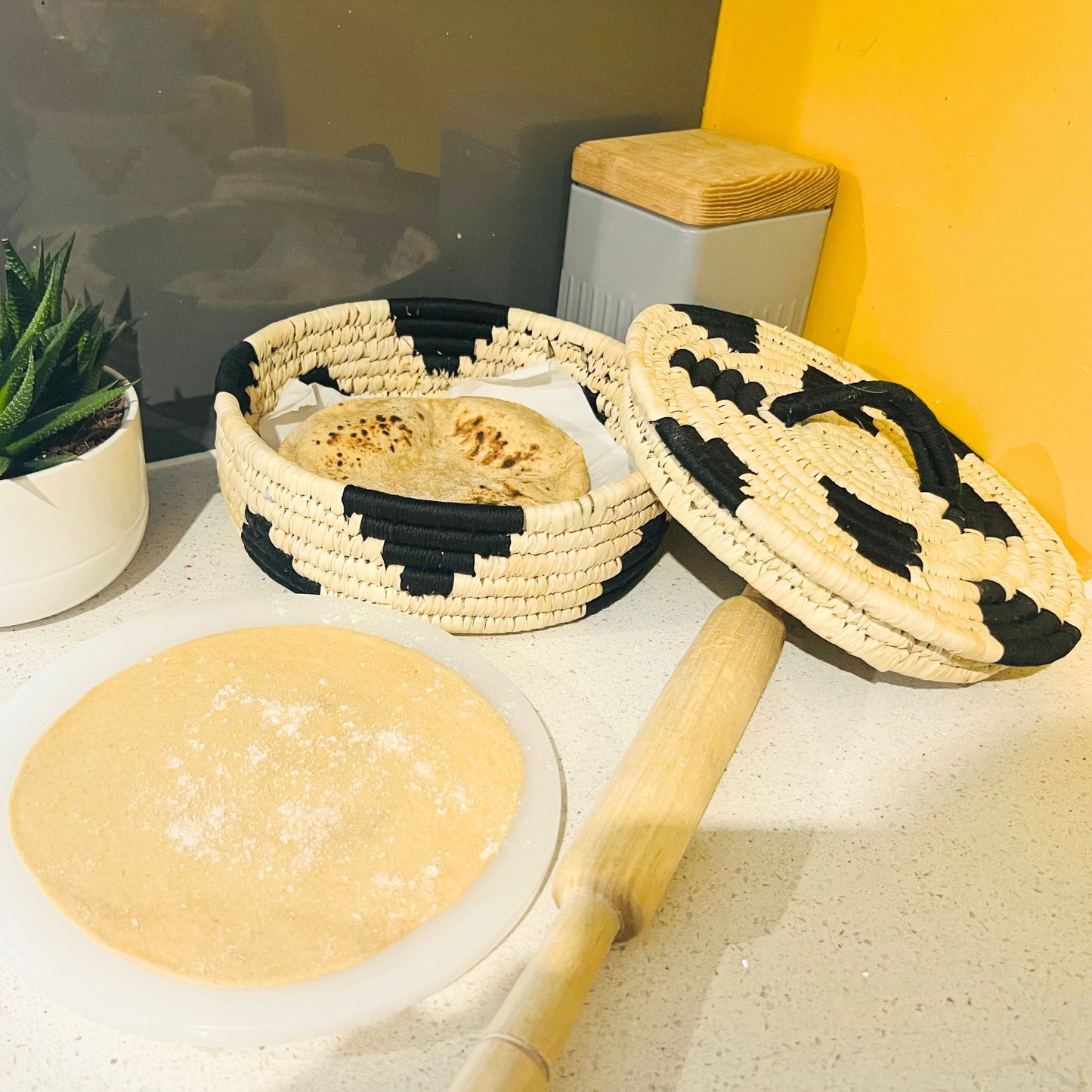 Handmade Sabai Grass Roti Box