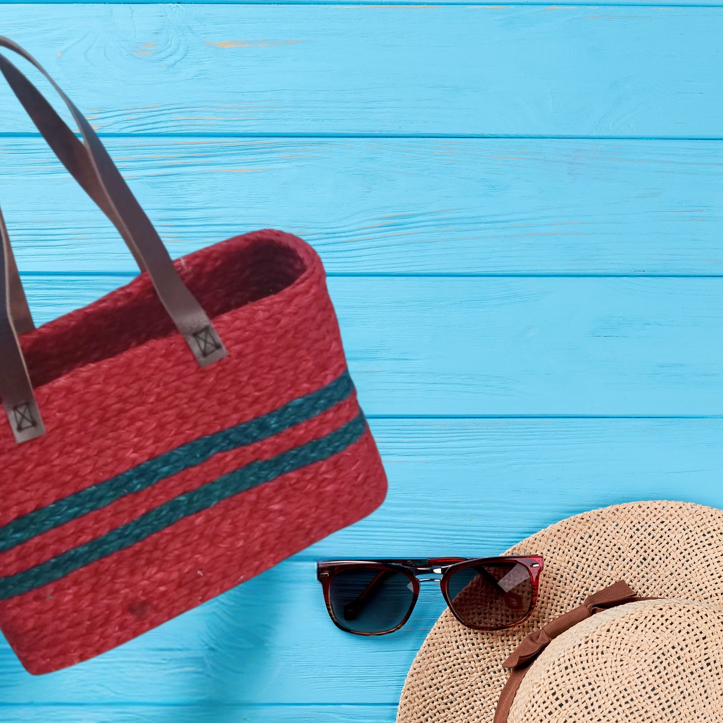 Handmade Sabai Grass Shopping Bag for Women