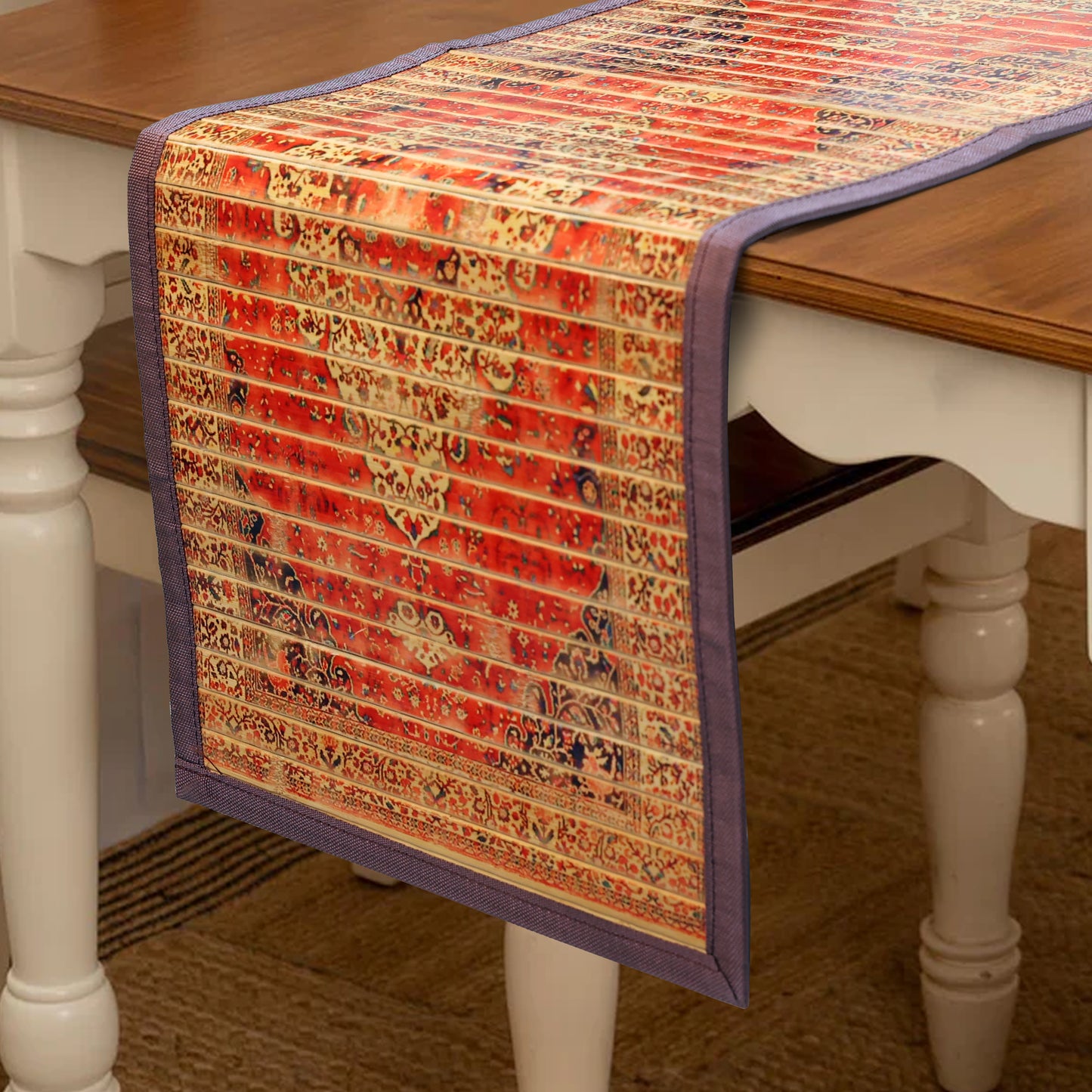 Dining Table Mats and Runner Set - Persian Design (Anti-Slip Back)   40% OFF