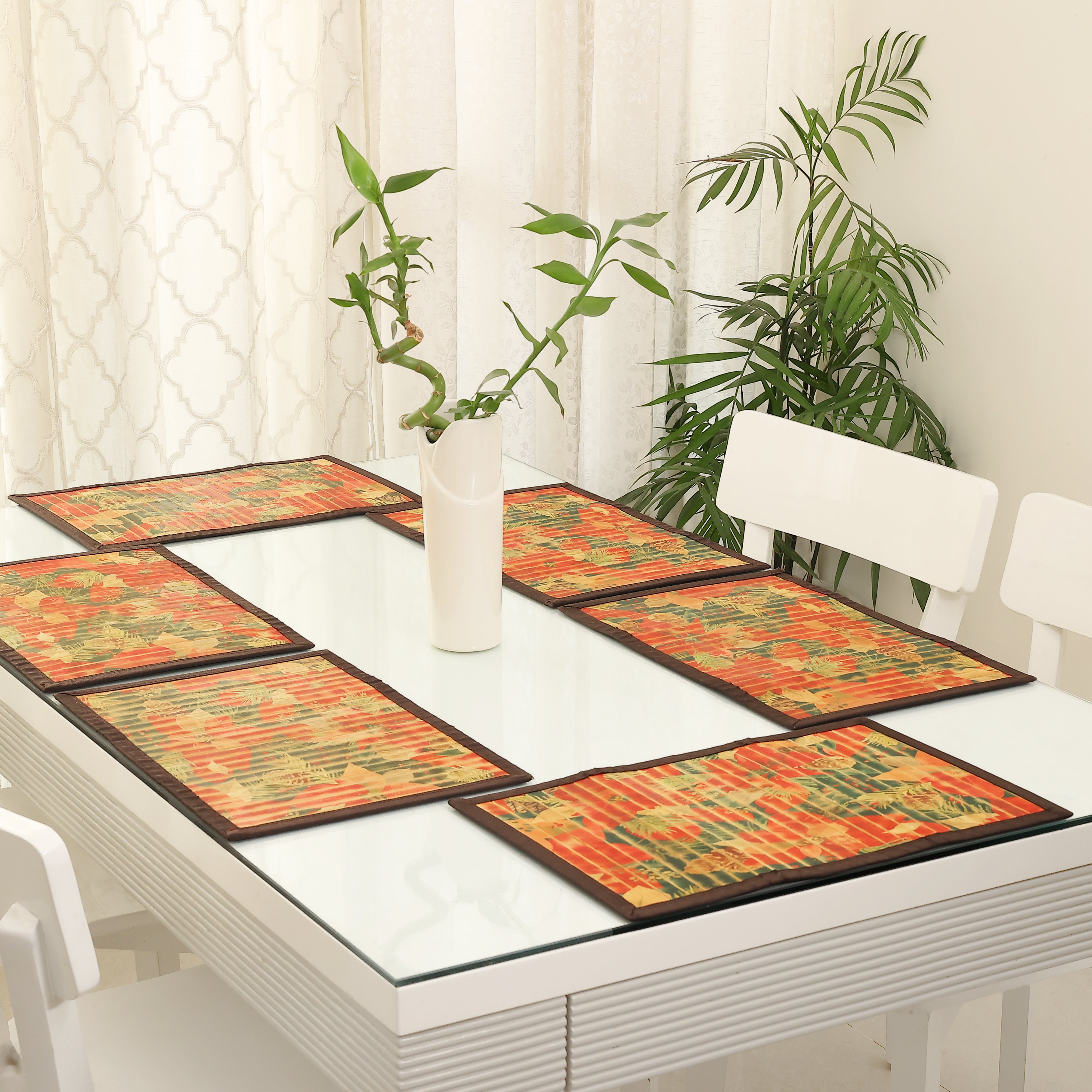 Complete Table Mat Dining Table Mats Set - Set of 6 (Anti-Slip Back) 40% OFF – Ecoflore