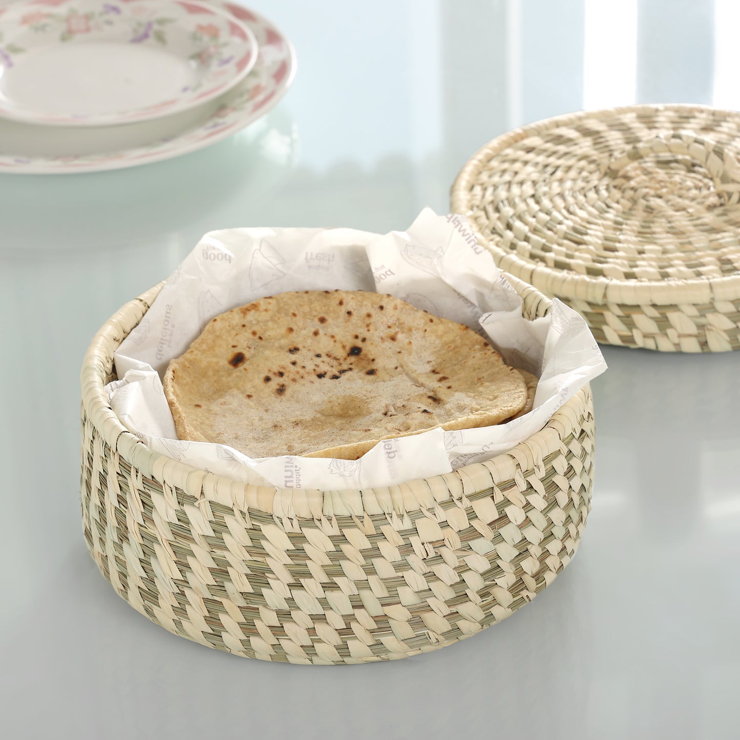 Handmade Sabai Grass Roti Box