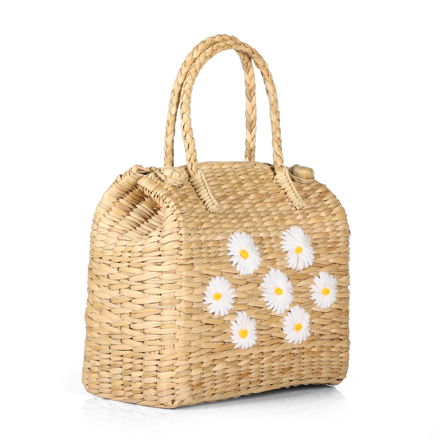 Handmade Kauna Grass  Daisy Picnic Bag for Gifting & Lunch