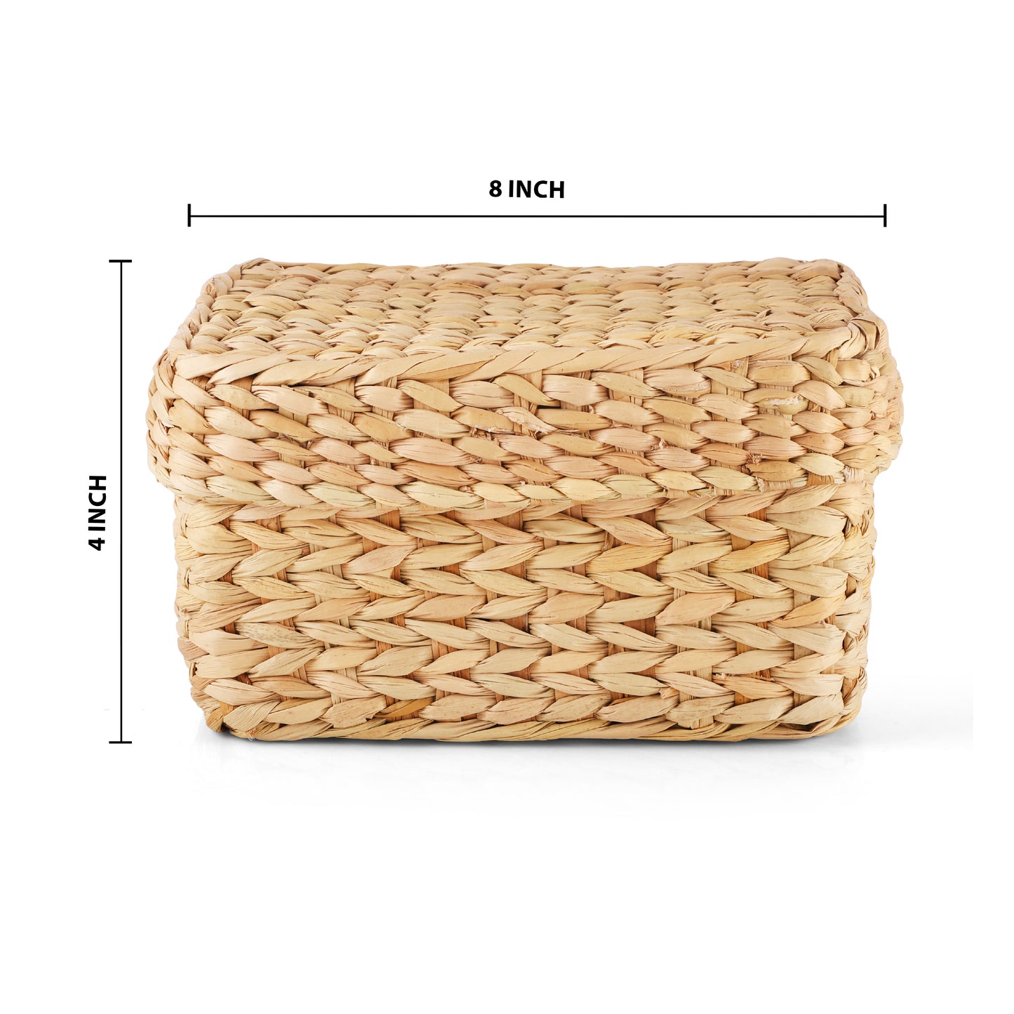 Kauna Grass Wicker Jewellery Basket/Box With Lid