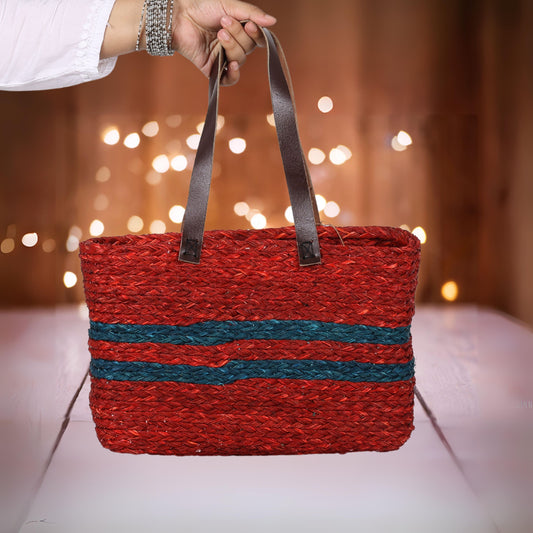 Handmade Sabai Grass Shopping Bag for Women